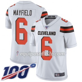 Camiseta Hombre NFL Cleveland Browns Baker Mayfield 6 Nike Blanco 100th